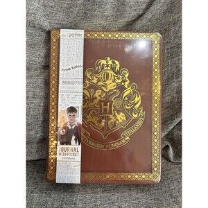Harry Potter Journal With Pocket 144 Sheets Gold Edge New Sealed